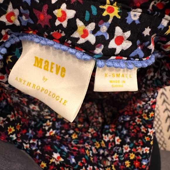 Anthropologie Maeve Starry Floral Top - Picture 2 of 4